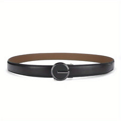Men's Leather Belt Automatic Buckle 3 Wide Adjustable Length