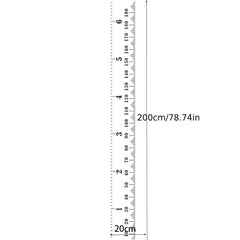 Wooden Height Measure Ruler Wall Sticker for Kids Room Decor
