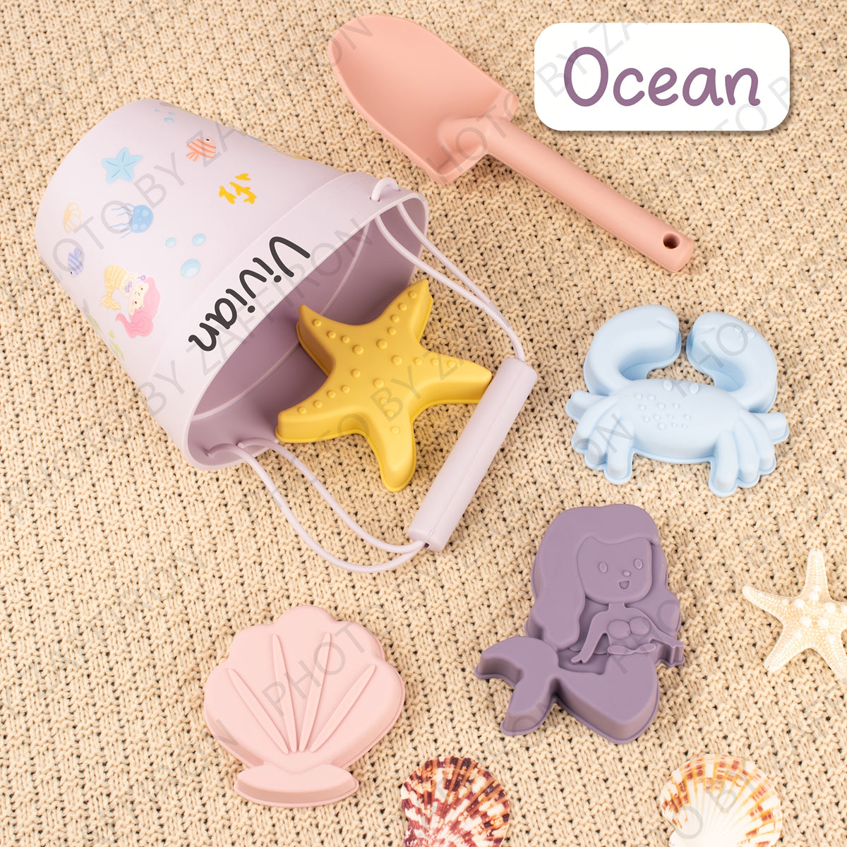 Silicone Beach Bathroom Travel Toys Set for Kids