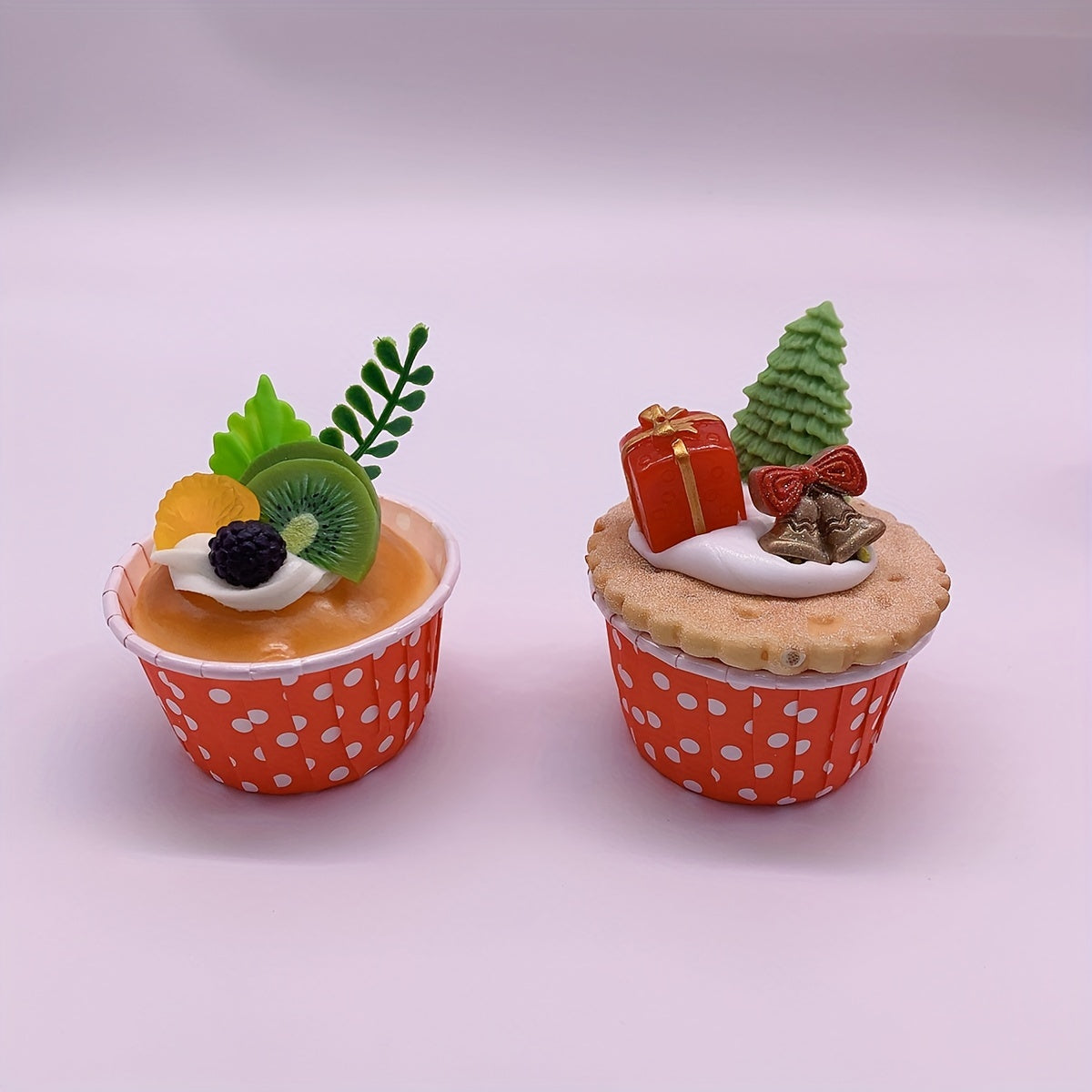 50pcs Cake Cups With Lids Curled Edge Cake Cups Heat Resistant