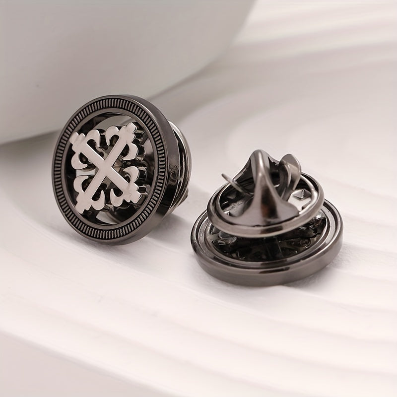 Men's Metal Suit Brooch Shirt Dress Brooch