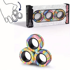 Magnetic Finger Ring Fidget Toy Halloween Christmas Gift