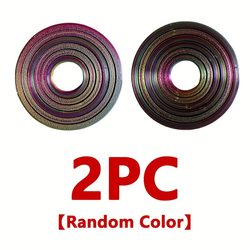 3D Printed Fidget Spinner Relax Spinning Top with Colorful Stripes