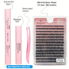 DIY Lash Extension Kit Cluster False Eyelashes 280 Pcs