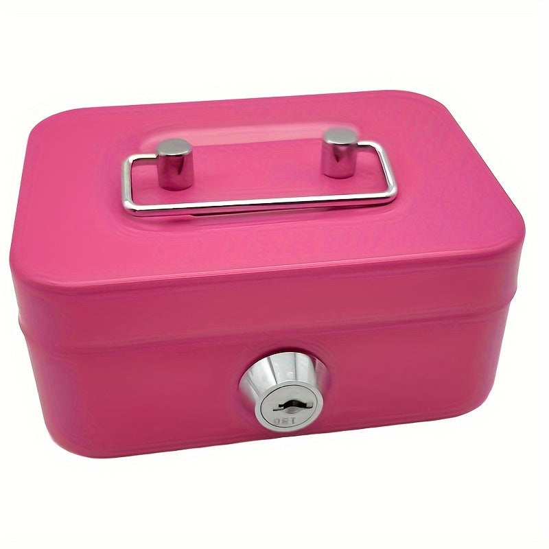 Cash Box With Money Tray And Key Lock Money Organizer