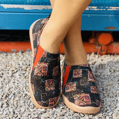 Plaid Pattern Slip-On Shoes for Women