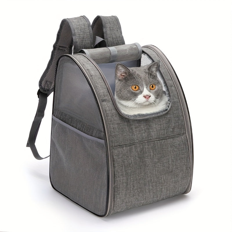 Mesh Breathable Foldable Pet Backpack Outgoing Cat Bag