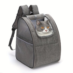 Mesh Breathable Foldable Pet Backpack Outgoing Cat Bag