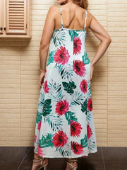  Tropical Print Cami Dress