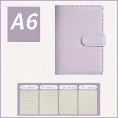 Macaroon A6 PU Leather Gift 4 in 1 Binder Notebook Cover