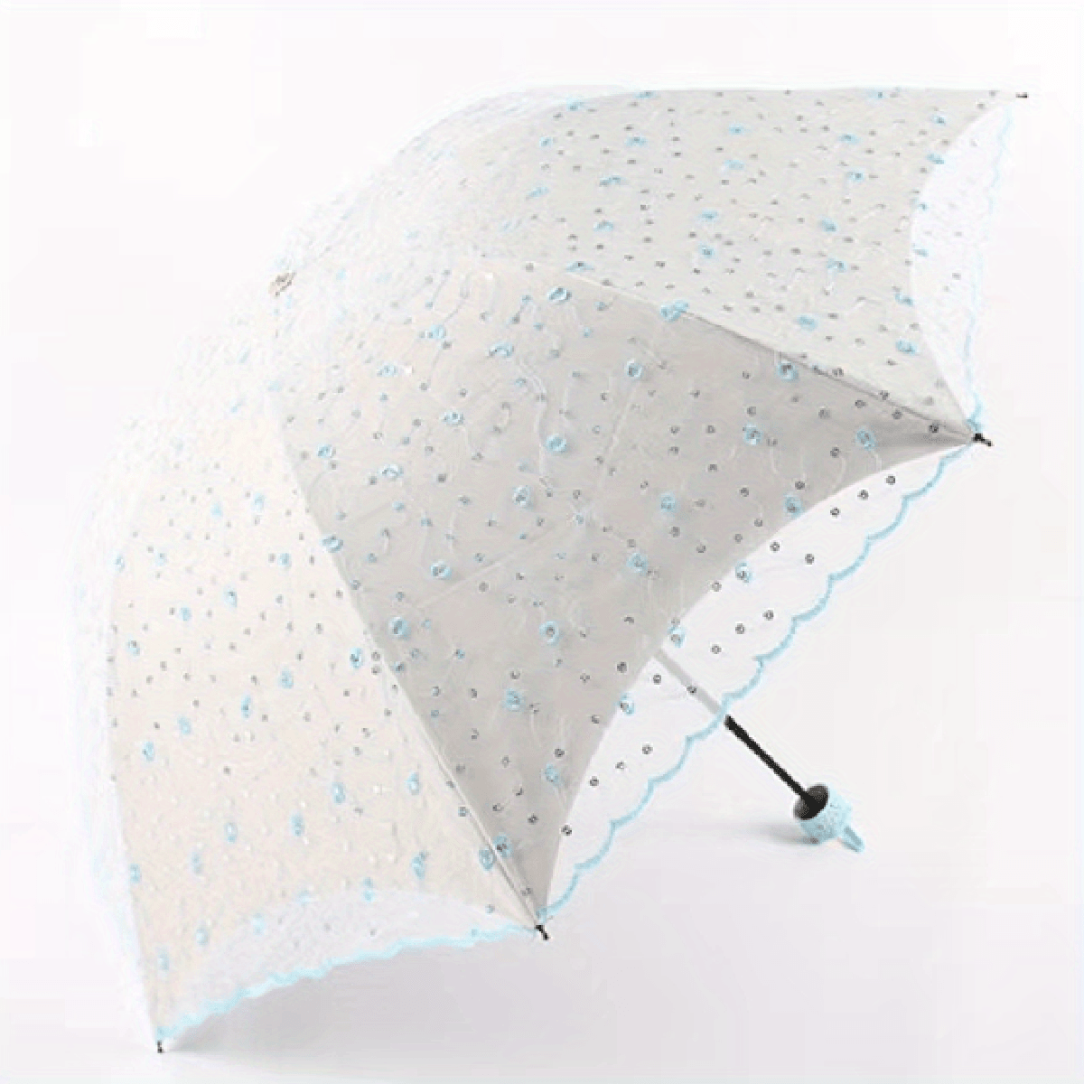 Lace Embroidered Sun Protection UV Umbrella for Women