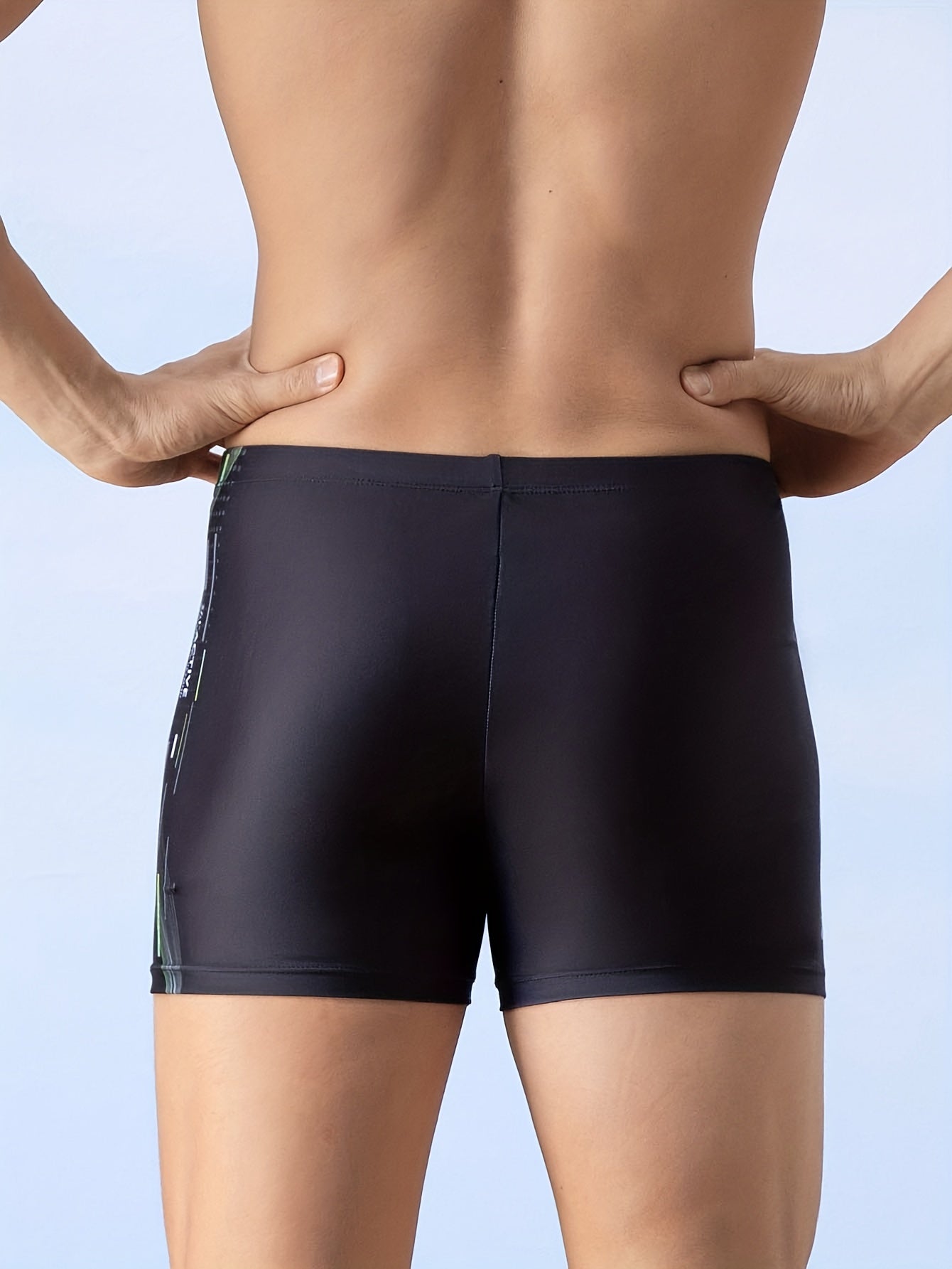 Solid Men's Boxer Sports Swimming Trunks Beach Shorts Surfing Beachwear