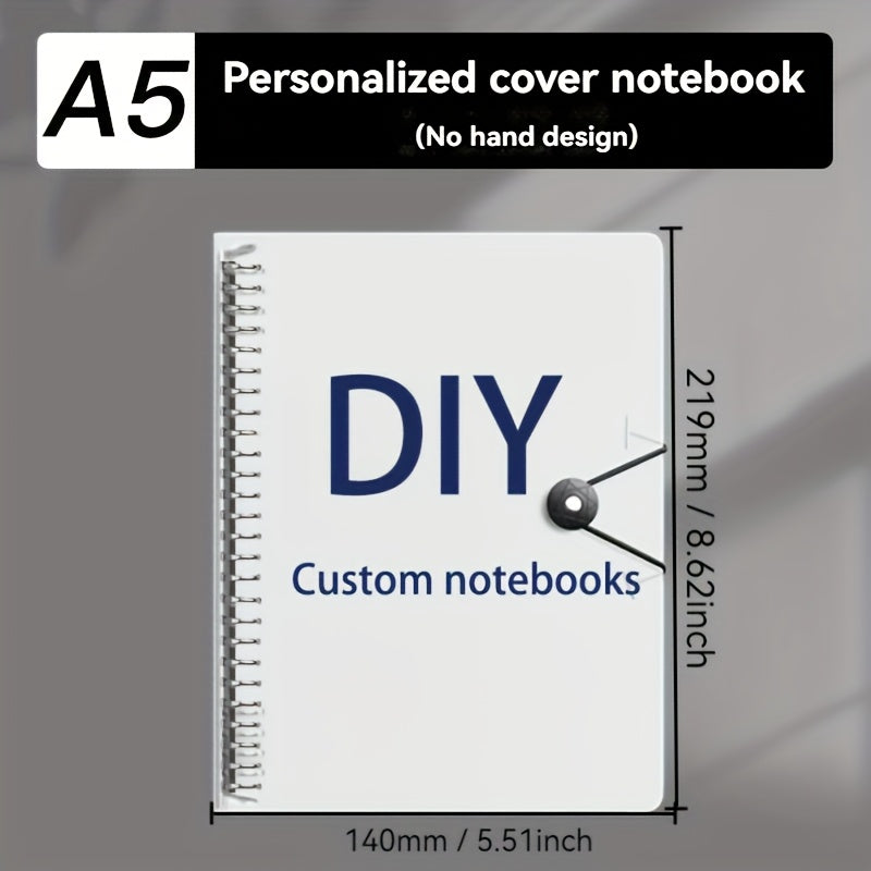 Customized Loose Leaf Notebook Cover 5.51in Waterproof Personalized Hard Cover