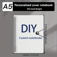 Customized Loose Leaf Notebook Cover 5.51in Waterproof Personalized Hard Cover
