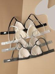 4pcs Wireless Bras Comfy Intimates Women's Lingerie