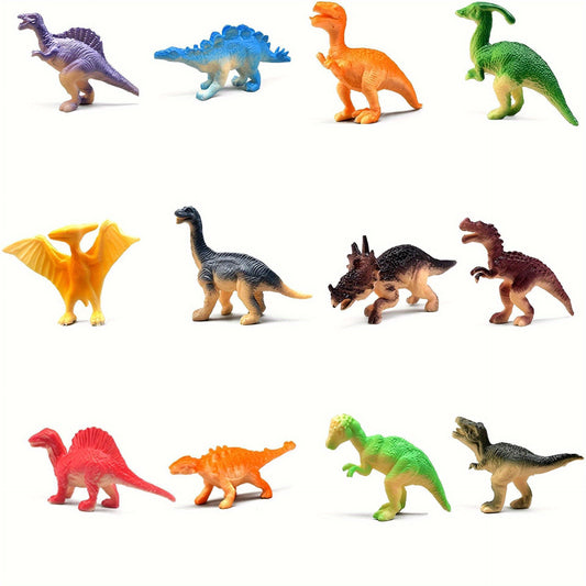 Realistic Dinosaur Toy Models 12-Pack for Kids Made of PVC