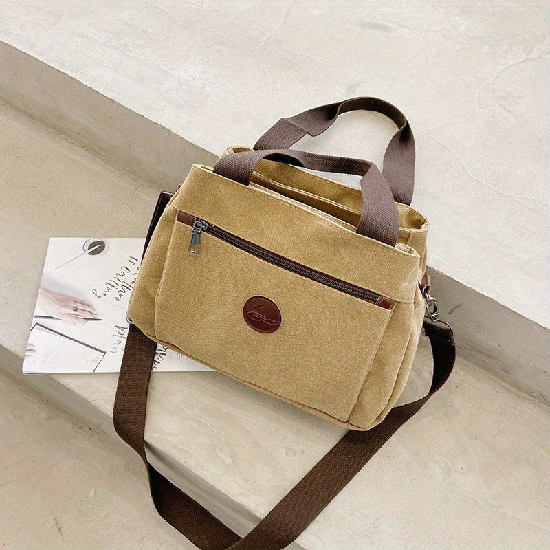 Casual Vintage Satchel Bag Lightweight Handbag