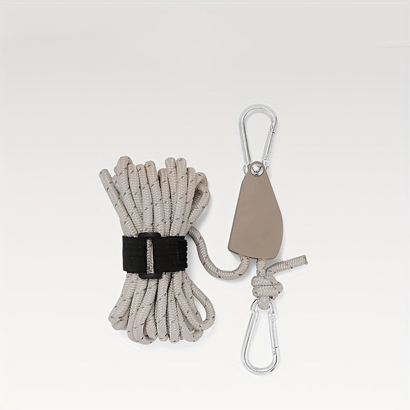 Adjustable Tent Rope Pulley Reflective Camping Wind Rope Adjuster