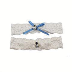 Bridal Bowknot Leg Wrap Elastic Garter Thigh Jewelry Wedding Accessories