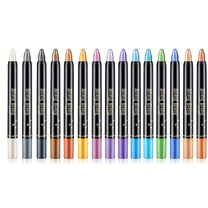 Waterproof Glitter Eyeshadow Pencil Long Lasting Eyeliner Stick