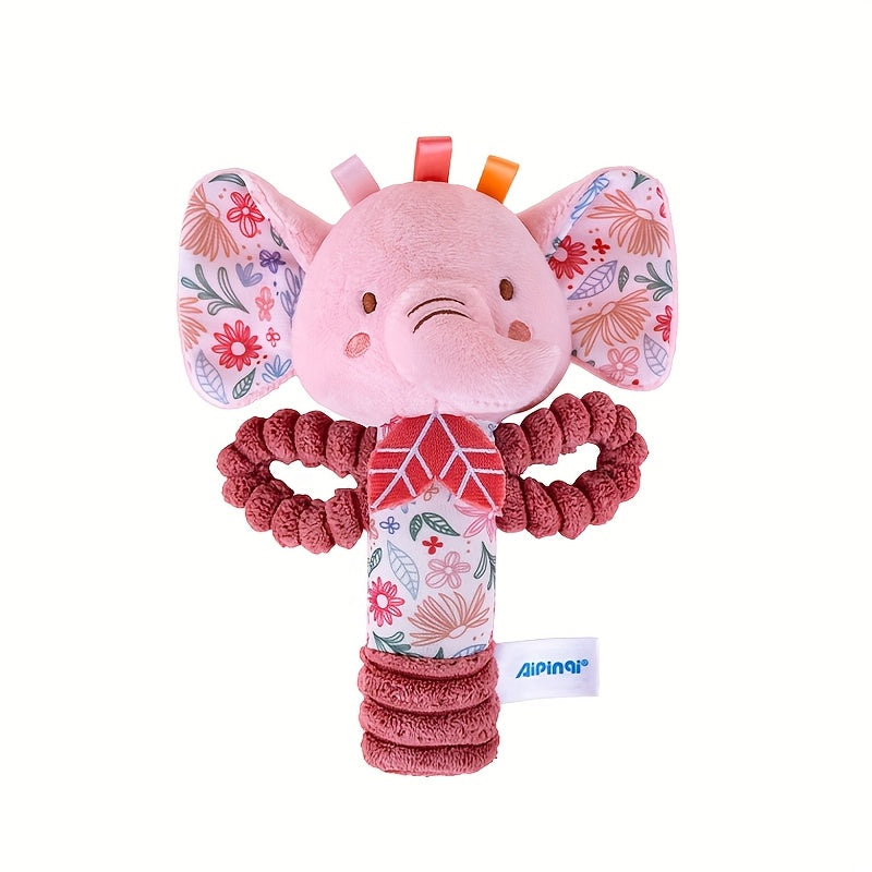 Soft Stuffed Animal Hand Shake Rattle Toys for Newborns - Baby Shower Gift