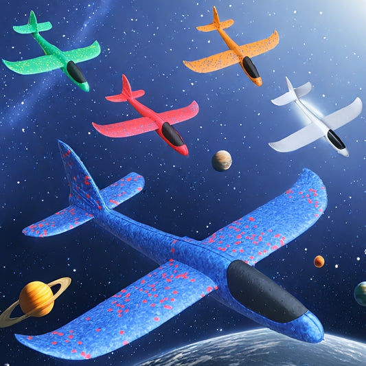 Large Foam Beach Planes Hand Tossed Spinning Toys Outdoor Throwing Toys
