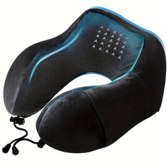 Memory Foam U-Shaped Travel Pillow Soft Neck Cervical Support Airplane Bedding