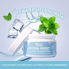 HYDRA MOIST Ice Water Sleeping Mask - Hyaluronic Acid Cream