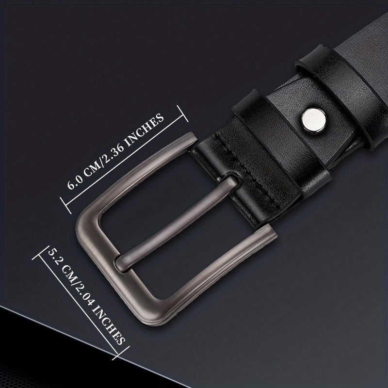 1pc PU Leather Belt Men's Belt Jeans Suit Pants Belt