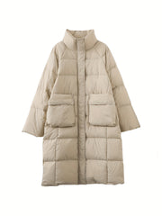 Long Puffer Jacket Women Winter Warm Outdoor Clothing