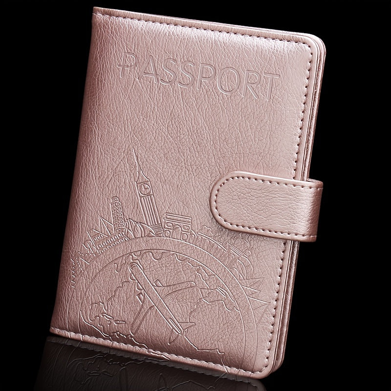 Buckle Style Passport Holder Travel Bag