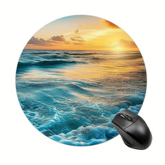 Beach Mouse Pad Wrist Rest for Computer Desk Home Office Non-slip