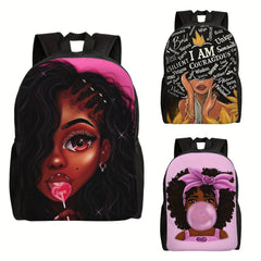 43cm Casual Backpack Cartoon Girl Printing Backpack Student School Bag