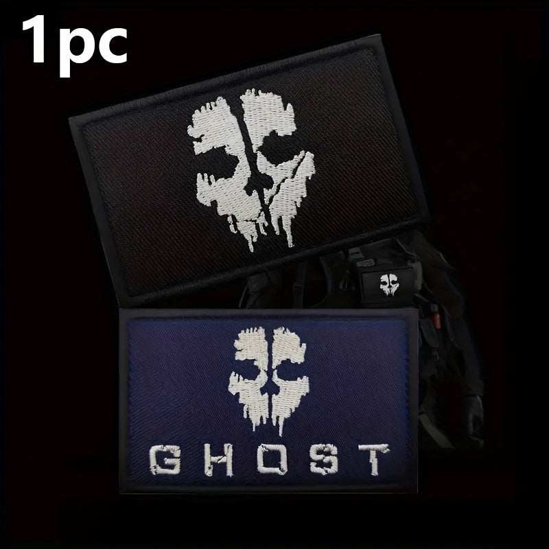 Ghost Pattern Embroidered Patch for Backpacks Bags Clothing
