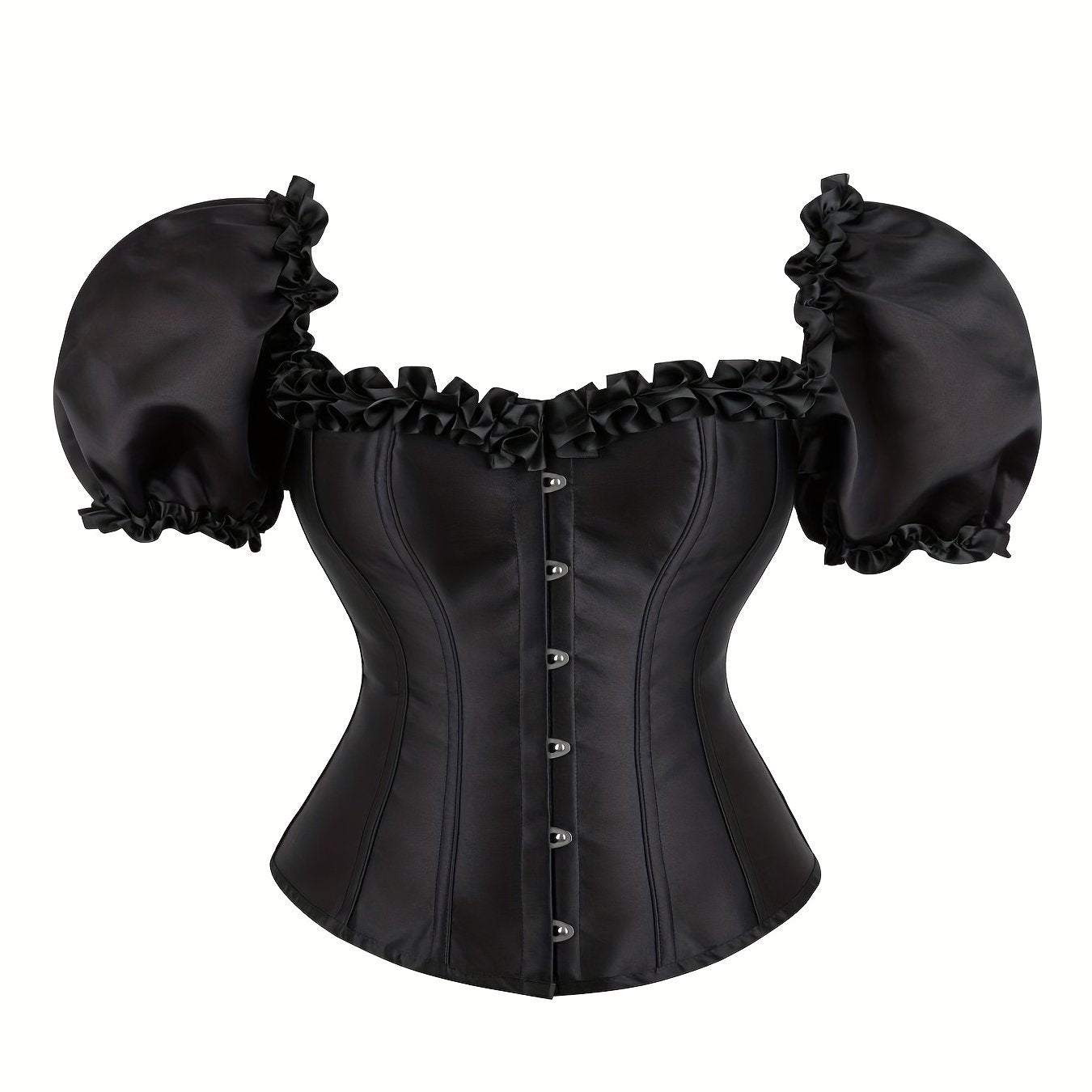 Ruffle Corset Bustier Tummy Control Body Shaper