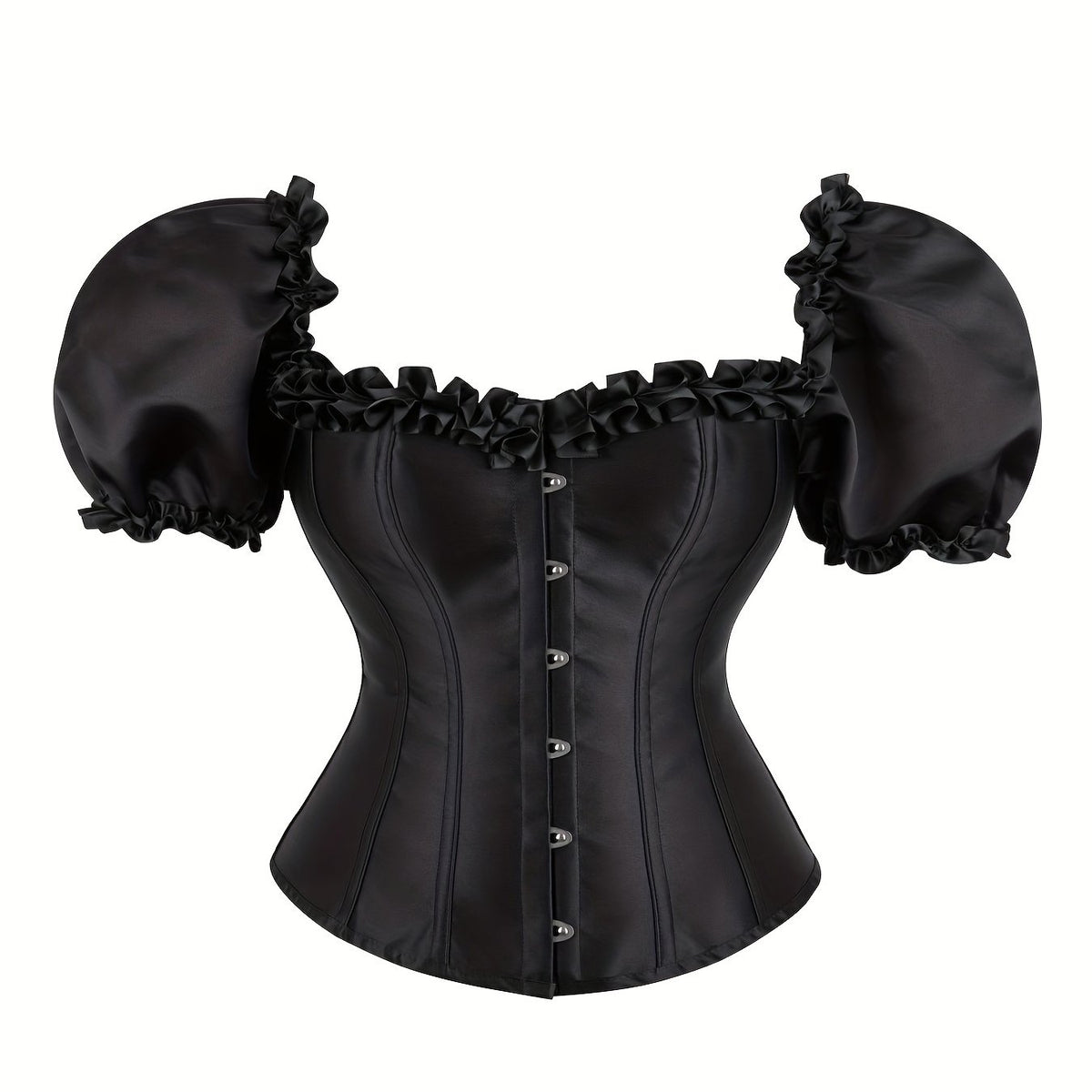 Ruffle Corset Bustier Tummy Control Body Shaper