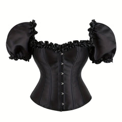 Ruffle Corset Bustier Tummy Control Body Shaper