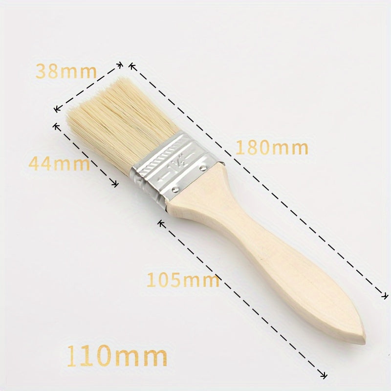 Wooden Handle Pork Brush Long Hair Thick Paint Brush
