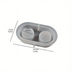 Small Candle Holder Resin Silicone Mold for Epoxy DIY Jewelry Box