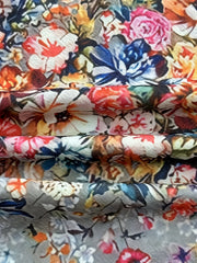  Floral Print Knot Overalls with Pockets