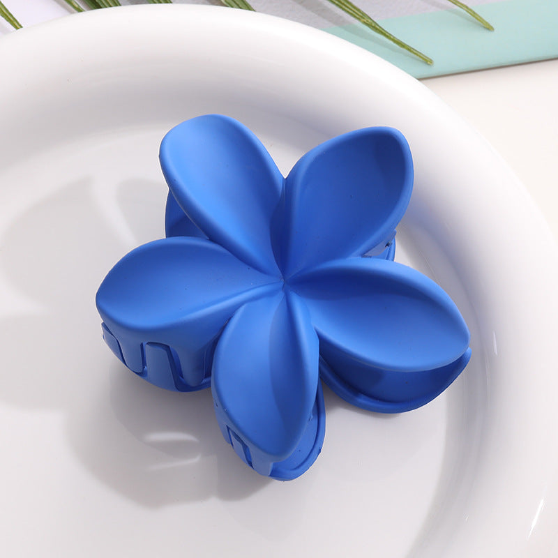 Matte Flower Claw Hair Clips Medium Barrette