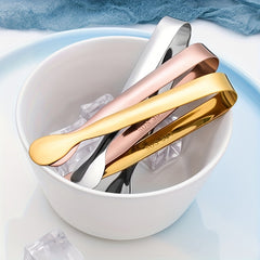 2pcs Stainless Steel Serving Tongs for Buffet Ice Cube Fruit Bread Steak Salad