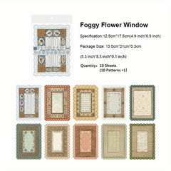10pcs Vintage Scrapbook Paper Mix Special Papers For Scrapbooking