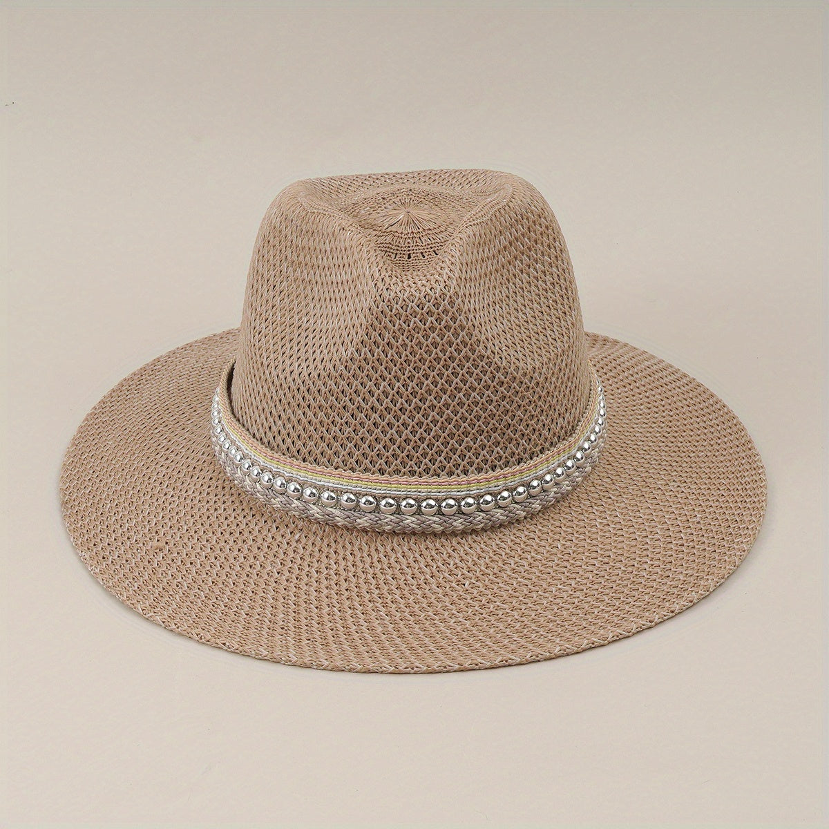 Men's Straw Sun Hat Large Brim Sunscreen Fishing Travel Beach Hat