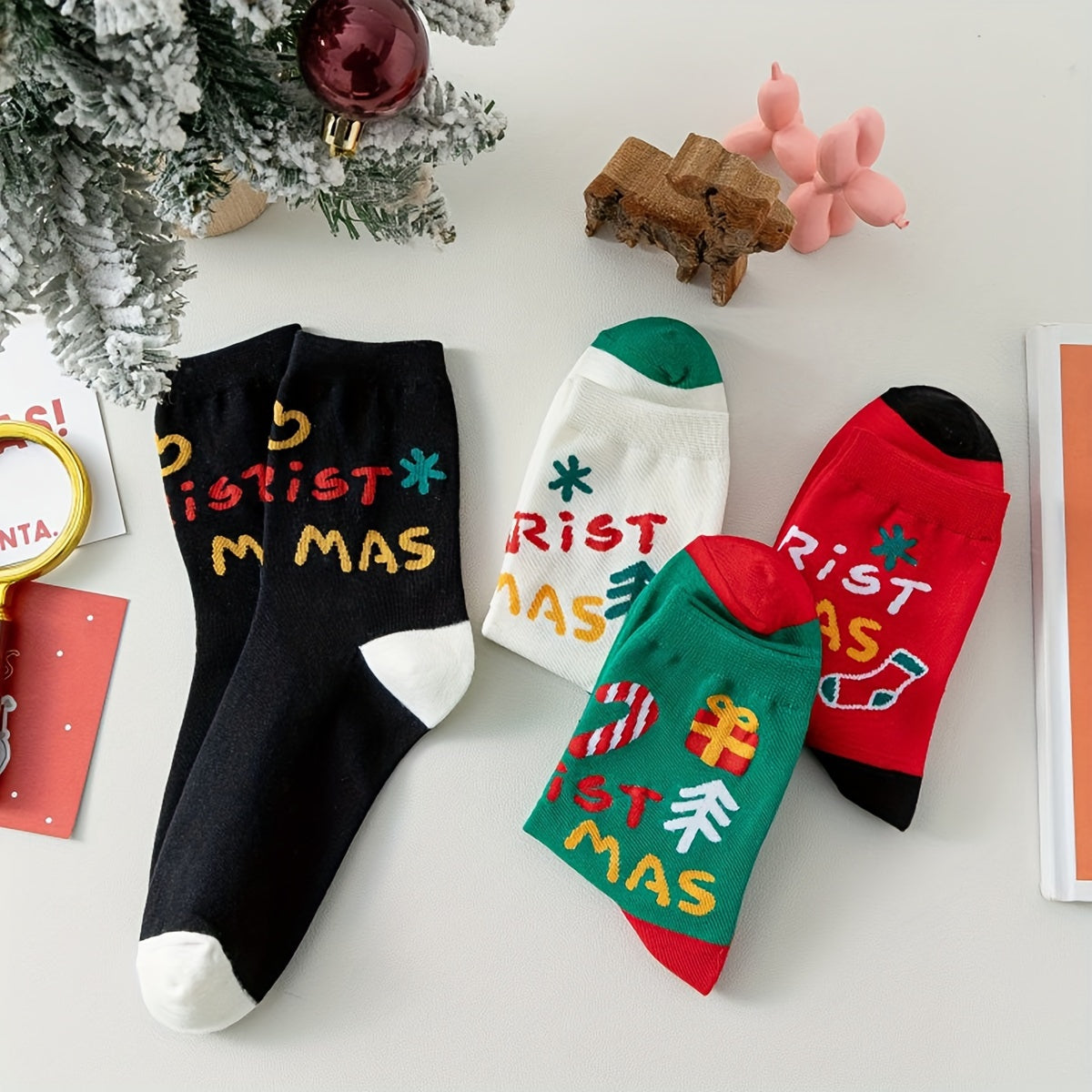 Christmas Socks Comfy & Mid Tube Socks Women's Stockings
