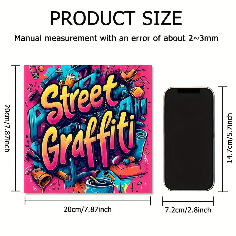 Street Graffiti Coloring Book for Adults - Urban Art Theme