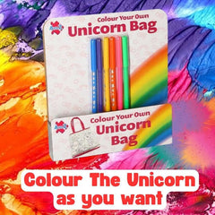 Unicorn Bag with 6 Coloring Pens