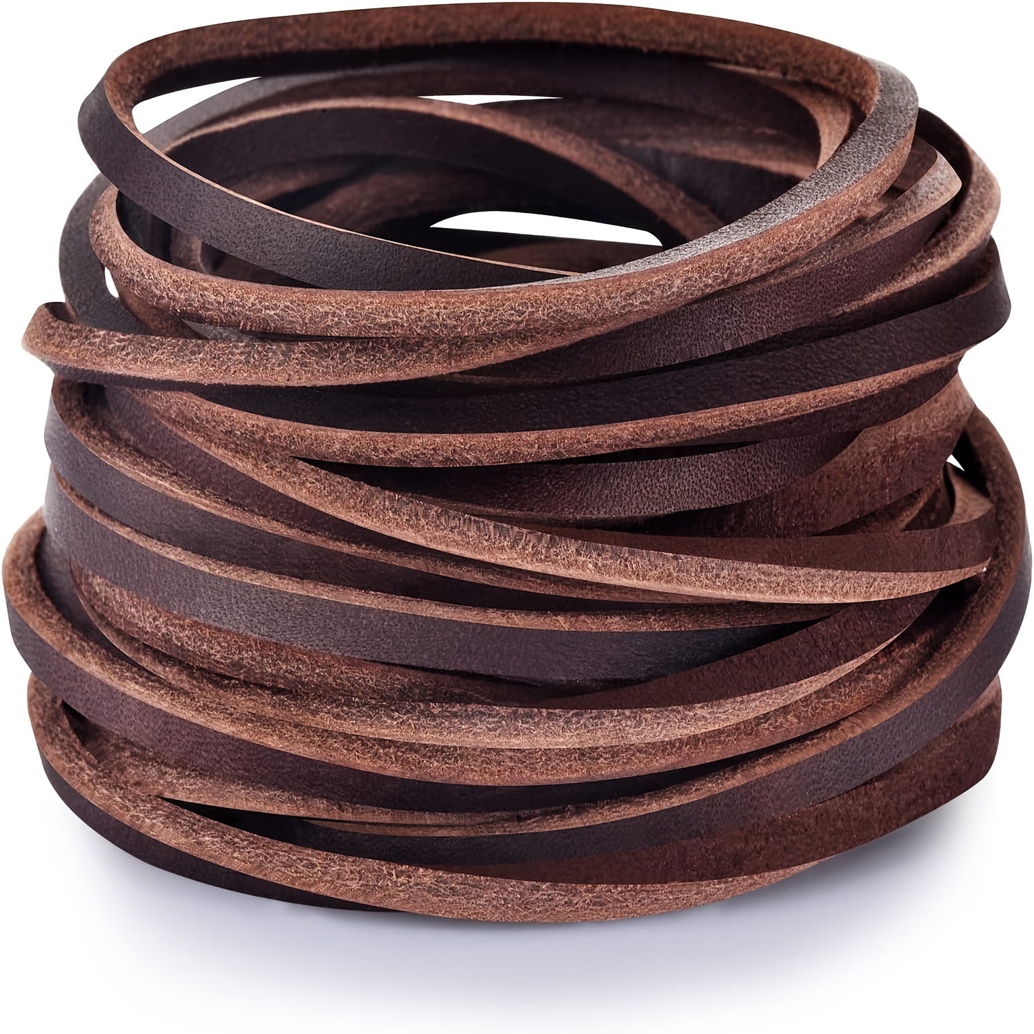 3MM Natural Leather Cord for Jewelry Making Dark