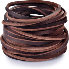 3MM Natural Leather Cord for Jewelry Making Dark