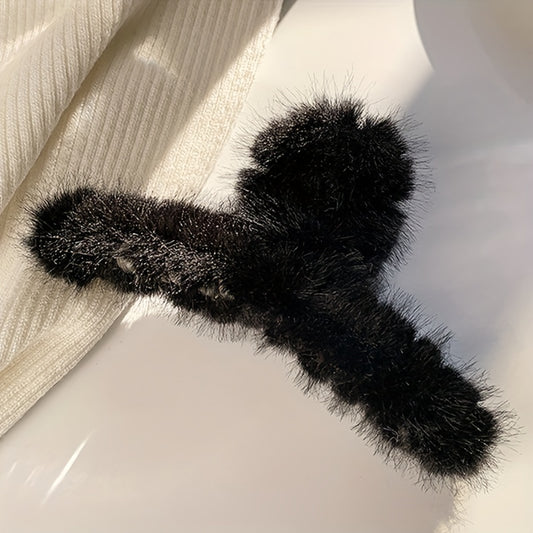 Large Shark Claw Hair Clip Plush Hair Claw Women's Hair Accessories